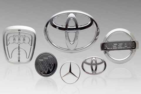 PVD COATING FOR CAR LOGO